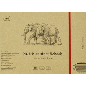 Stitched_sketch_album_Brown